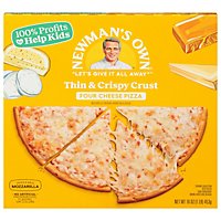 Newmans Own Pizza Thin And Crispy Four Cheese Frozen - 16 Oz - Image 3