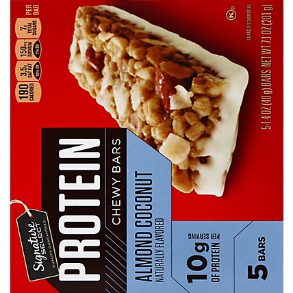 Signature Select Bars Protein Chewy Almond Coconut - 7.1 Oz - Image 3