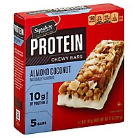 Signature Select Bars Protein Chewy Almond Coconut - 7.1 Oz - Image 1