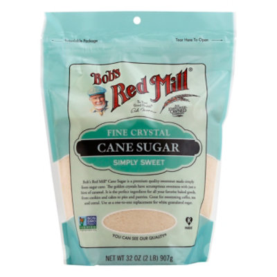 Bobs Red Mill Sugar Cane Fine Crystal - 32 Oz - Image 1