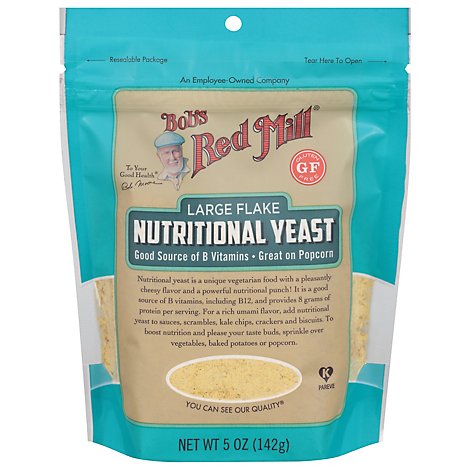 Bobs Red Mill Yeast Nutritional Large Flake Gluten Free - 5 Oz