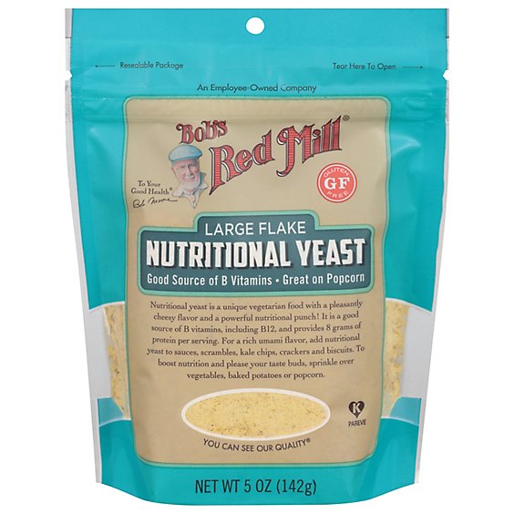 Bobs Red Mill Yeast Nutritional Large Flake Gluten Free - 5 Oz