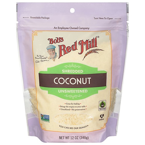 Bobs Red Mill Coconut Shredded Unsweetened - 12 Oz