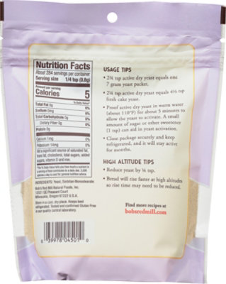 Bobs Red Mill Yeast Active Dry Gluten Free - 8 Oz - Image 5