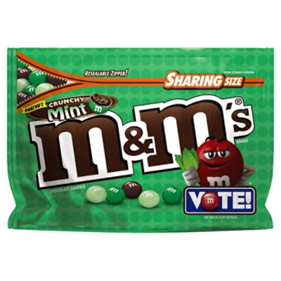 M&Ms Crnchy Mint Sup Fv - 8 Oz - safeway