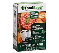 Food Save 8in Heat Seal Roll - 2 Count