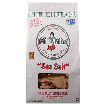 Mi Nina Chips Tortilla Sea Salt - 12 Oz - Image 3