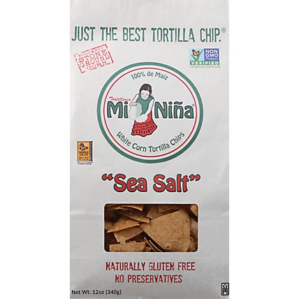 Mi Nina Chips Tortilla Sea Salt - 12 Oz - Image 2