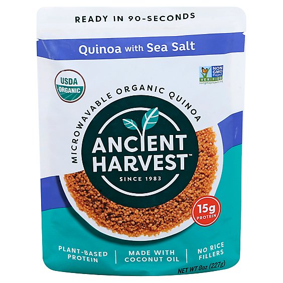 Ancient Harvest Quinoa Sea Salt Org Micro - 8 Oz