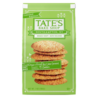 Tate's Bake Shop Key Lime & Coconut Limited Edition Cookies - 7 Oz