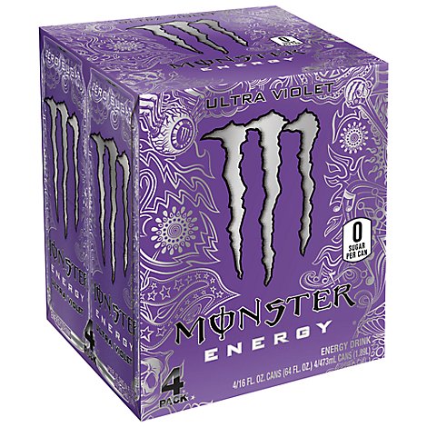 Monster Energy Ultra Violet Sugar Free Energy Drink - 4-16 Fl. Oz.