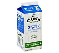 Clover Milk 2% Reduced Fat Non - GMO Choice - Half Gallon