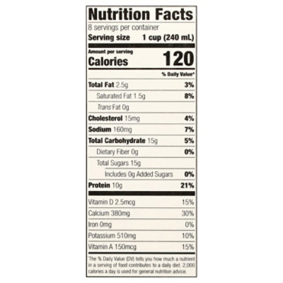 Clover Milk 1% Low Fat Non - Gmo - Half Gallon - Image 2