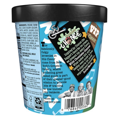 Ben & Jerry's Mint Chocolate Chance Ice Cream - 16 Oz - Image 6