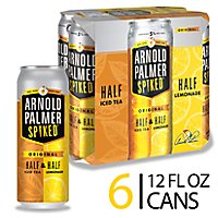 Arnold Palmer Spiked Half & Half Ice Tea Lemonade Flavored Malt Beverage Cans 5% ABV - 6-12 Fl. Oz. - Image 2