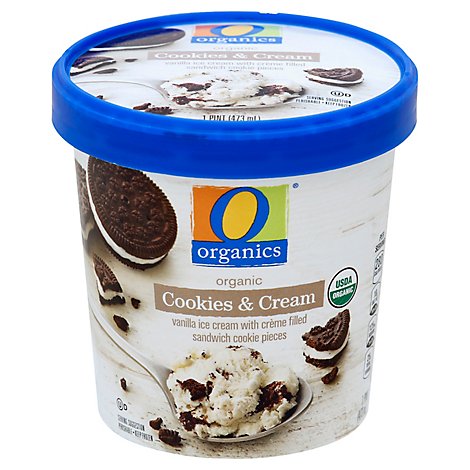 O Organics Ice Cream Cookies & Cream - 1 Pint