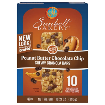 Sb Pb Choc Chip Bar - 10.21Oz - Image 2