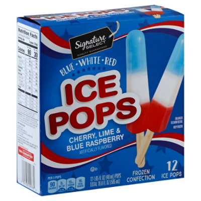 Signature SELECT Ice Pops Red White Blue Patriot - 12-1.75 Fl. Oz. - Image 1