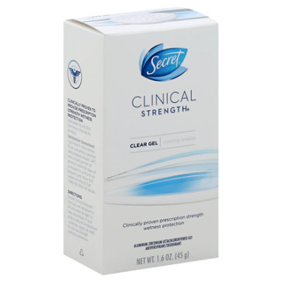  Secret Clinical Strength Antiperspirant/Deodorant Cooling Breeze Clear Gel - 1.6 Oz 
