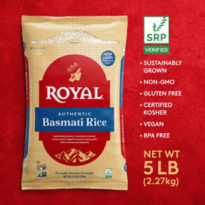 Royal Authentic Basmati White Rice - 5 Lb - Image 3