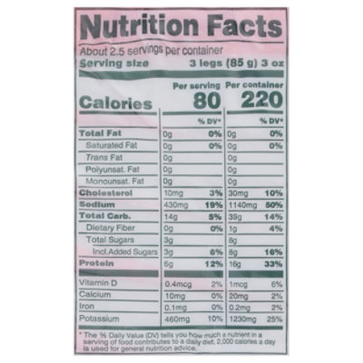 Louis Kemp Crab Delights Leg Style - 8 Oz - Image 3