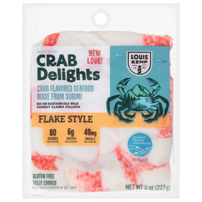 Louis Kemp Crab Delights Flakes - 8 Oz - Image 1