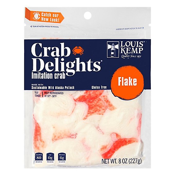 Louis Kemp Crab Delights Flakes - 8 Oz