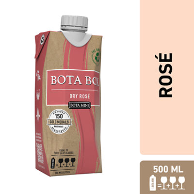 Bota Mini Dry Rose Wine - 500 Ml - Image 1