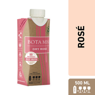 Bota Mini Dry Rose Wine - 500 Ml
