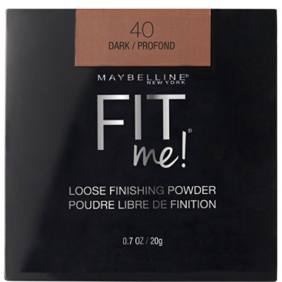 Maybelline Fit Me Loose Finishing Powder Lightweight Face Makeup Dark - 0.7 Oz - Image 1