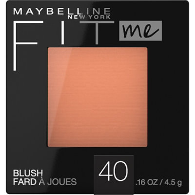 Maybelline Fit Me Blush Lightweight Long-lasting Blush Face Makeup Peach - 0.16 Oz - Image 1