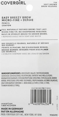 Covergirl 710 Soft Brown Easy Breezy Micro-Fine Brow Pencil - 0.003 Oz - Image 5