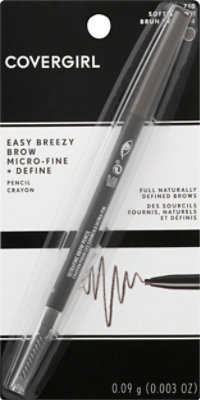 Covergirl 710 Soft Brown Easy Breezy Micro-Fine Brow Pencil - 0.003 Oz - Image 2