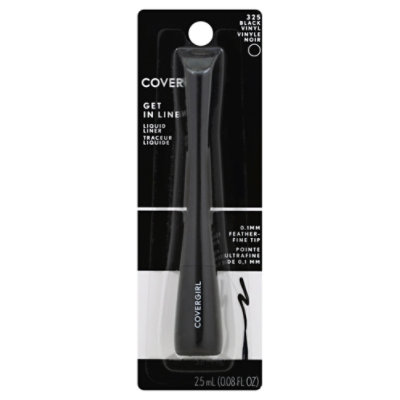 COVERGIRL Get In Line Liquid Black Vinyl Eyeliner - 0.08 Oz - Image 1