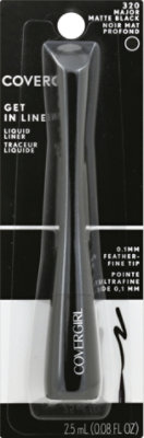 COVERGIRL Get In Line LiLiquidq Matte Black Eyeliner - 0.08 Oz - Image 2