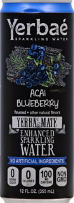 Yerbae Enhanced Sparkling Water Acai Blueberry - 12 Fl. Oz. - Image 2