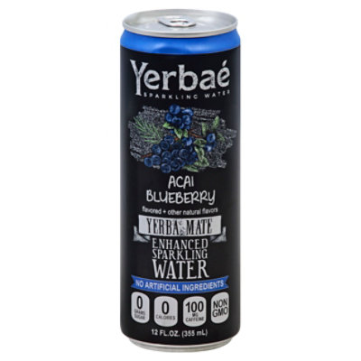 Yerbae Enhanced Sparkling Water Acai Blueberry - 12 Fl. Oz. - Image 1