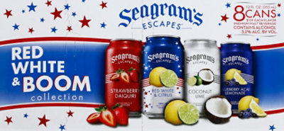 Seagrams Red White And Boom Vp In Cans - 8-12 Fl. Oz. - Image 2
