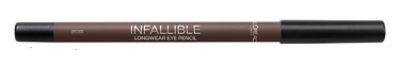 L'Oreal Paris Infallible Pro-Last Waterproof Up to 24HR Pencil Eyeliner Brown - 0.04 Oz - Image 1