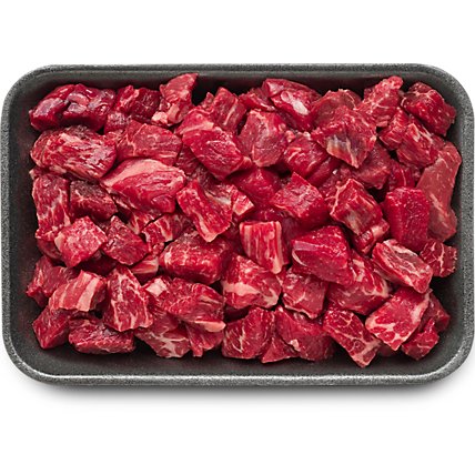 Meat Counter Beef USDA Choice Hand Cut For Chili - 1.25 LB - Image 1