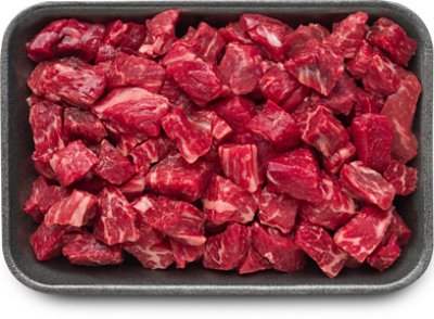 Beef USDA Choice Hand Cut For Chili - 1.25 Lb