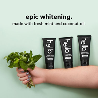 Hello Activated Charcoal Whitening Toothpaste - 4 Oz - Image 3