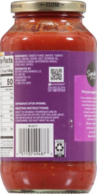 Signature SELECT Pasta Sauce Traditional Onion & Garlic Jar - 25 Oz - Image 5