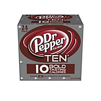 Dr Pepper TEN 12 fl oz cans 24 pack - Image 1