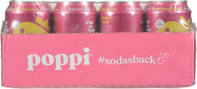 Poppi Strawberry Lemon Prebiotic Soda - 12-12 Fl. Oz. - Image 4