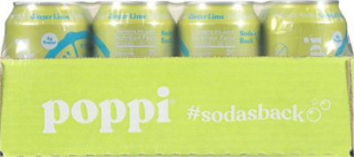 Poppi Ginger Lime Prebiotic Soda - 12-12 Fl. Oz. - Image 3