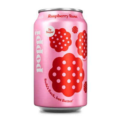 Poppi Raspberry Rose Prebiotic Soda - 12 Fl. Oz. - Image 1