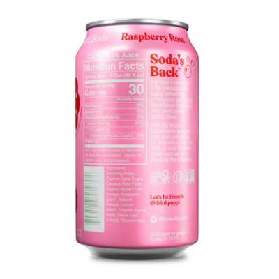 Poppi Raspberry Rose Prebiotic Soda - 12 Fl. Oz. - Image 2