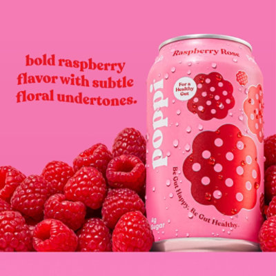 Poppi Raspberry Rose Prebiotic Soda - 12 Fl. Oz. - safeway