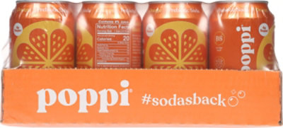 Poppi Orange Prebiotic Soda - 12-12 Fl. Oz. - Image 3